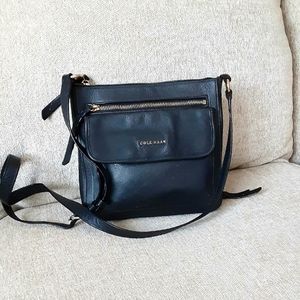 Cole Haan black leather crossbody bag